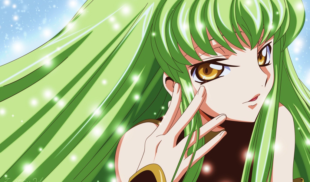 Зеленоволосая девушка аниме, Code Geass