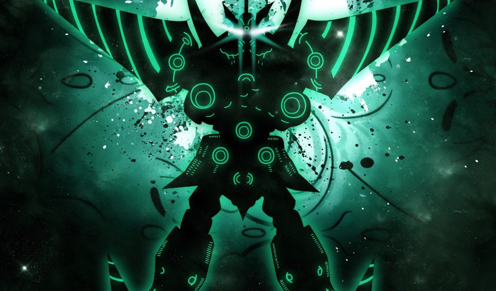 Зеленый робот в аниме Тэнгэн Топпа Гуррен-Лаганн