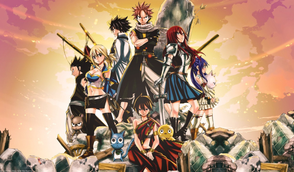 Герои разных манг аниме