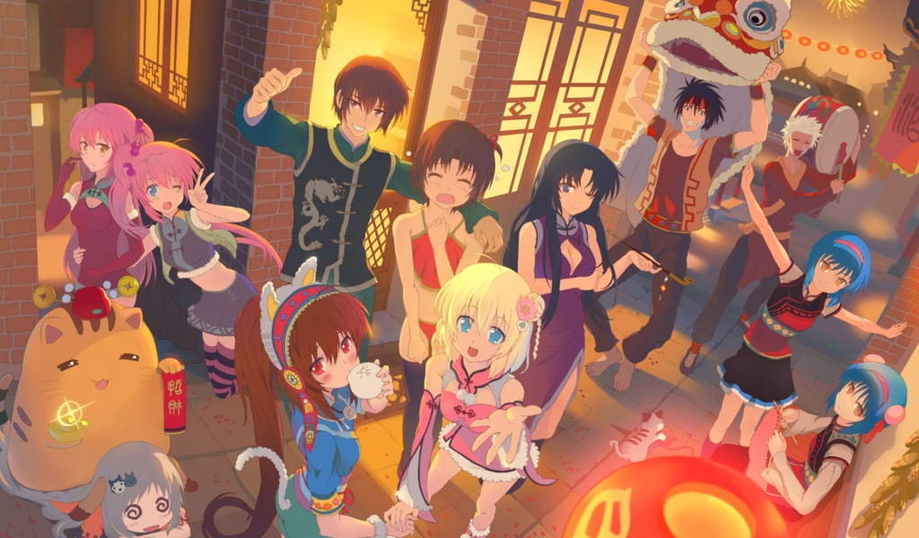 Праздник в аниме Маленькие проказники