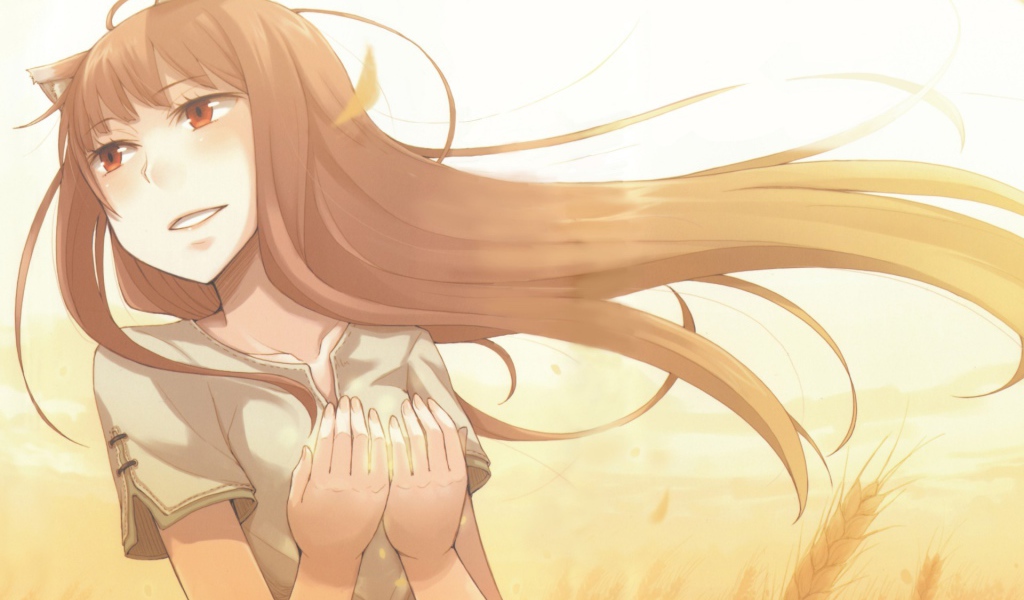 Холо из аниме Волчица и пряности