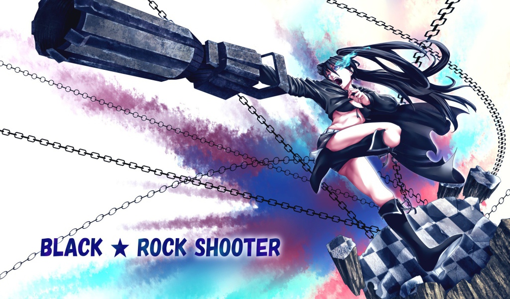 Японское аниме Black Rock Shooter