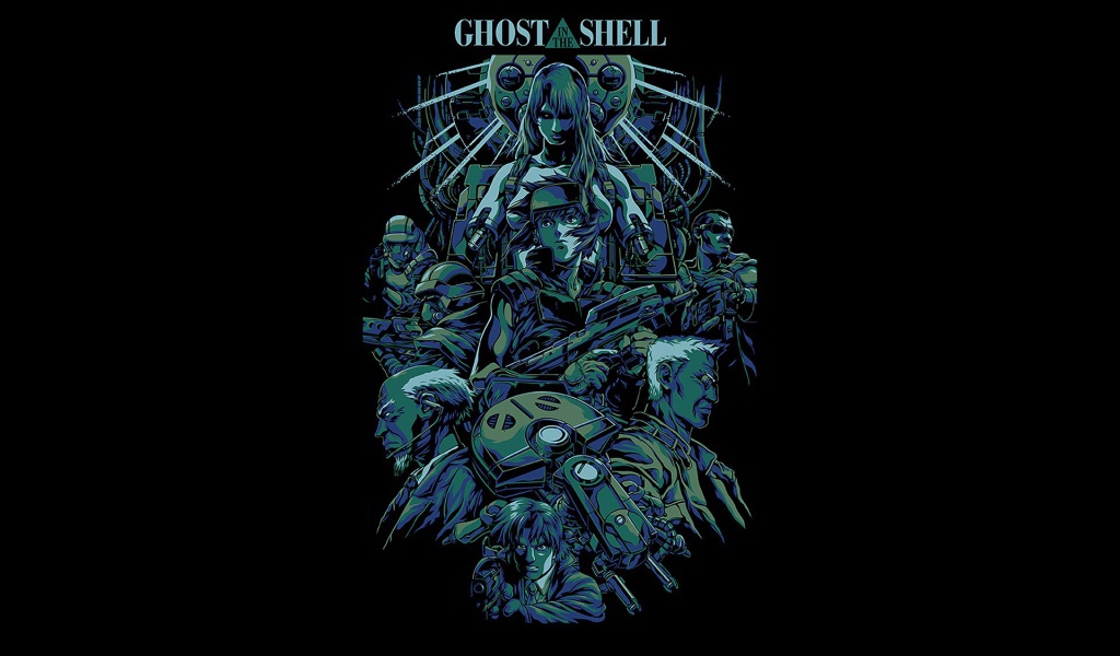 Японское аниме Призрак в доспехах