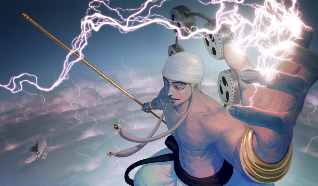 Властитель молний Энель из аниме Большой куш