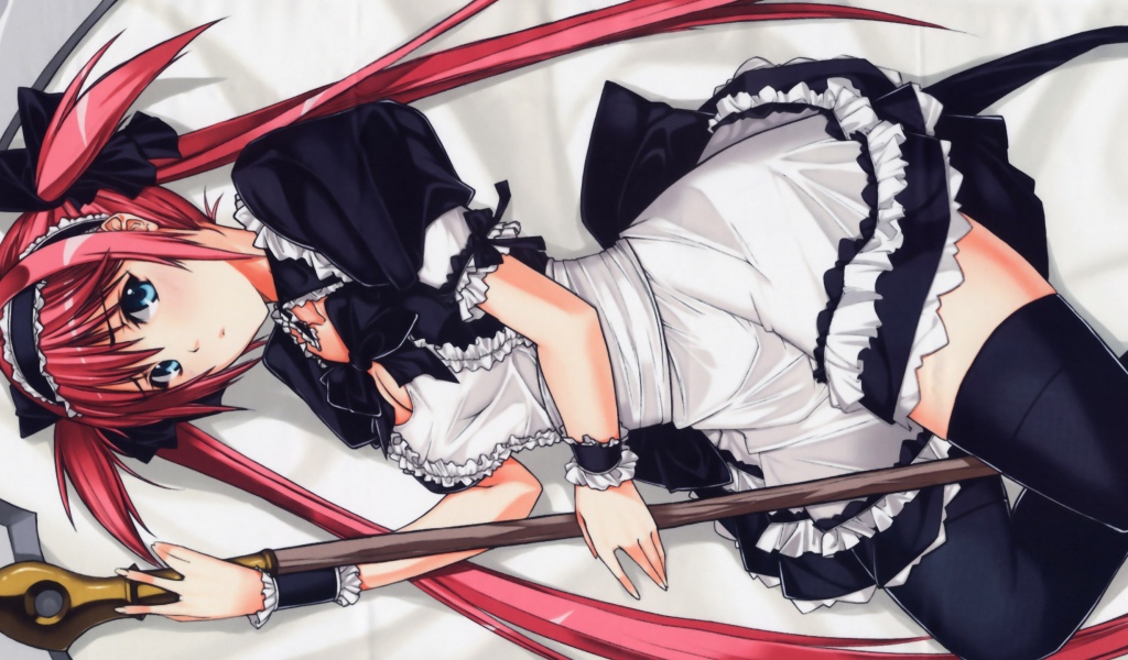 Горничная девушка из аниме Queen's Blade