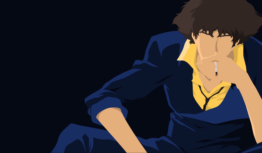 Парень курит, аниме Ковбой Бибоп