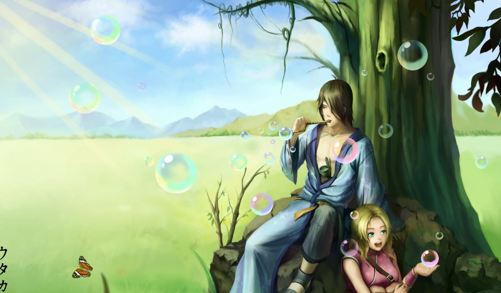 Наруто среди мыльных пузырей, аниме