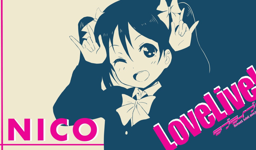 Нико на постере аниме Love Live