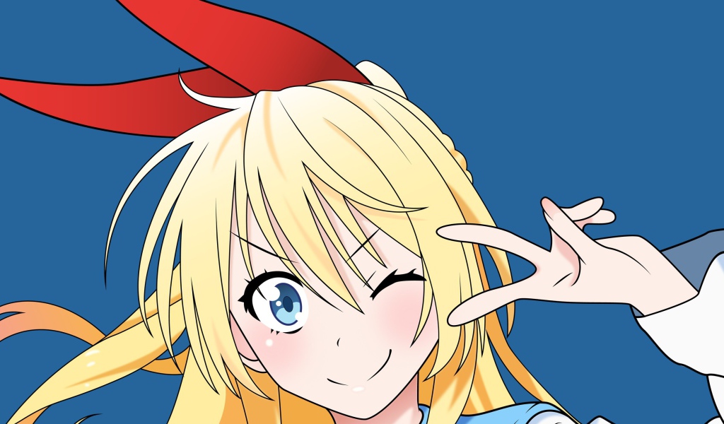 Задорная девушка аниме Nisekoi