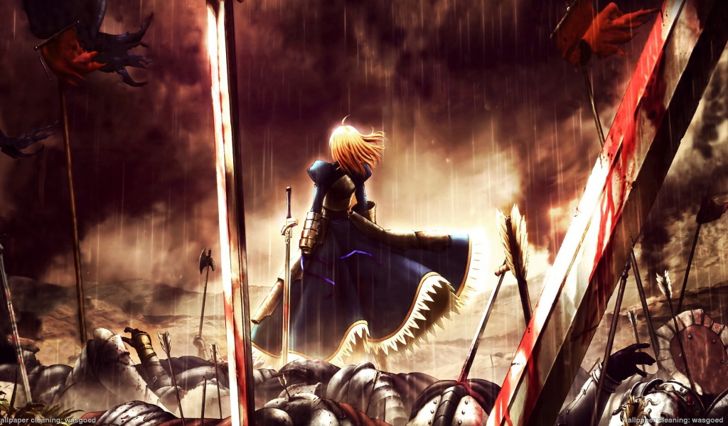 Дождь после битвы, аниме Ночь прибытия