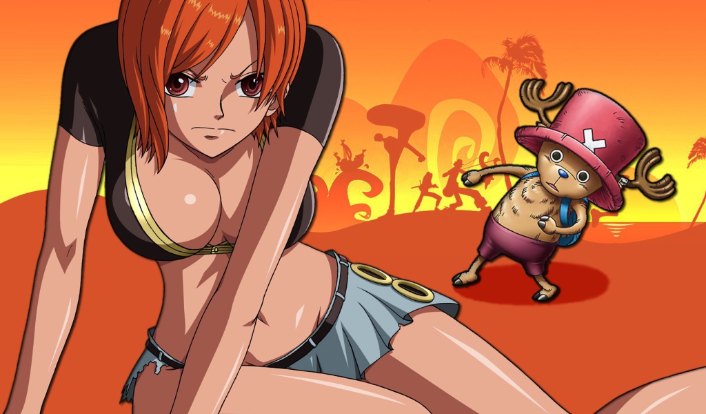 Рыжая Нами из аниме Большой куш