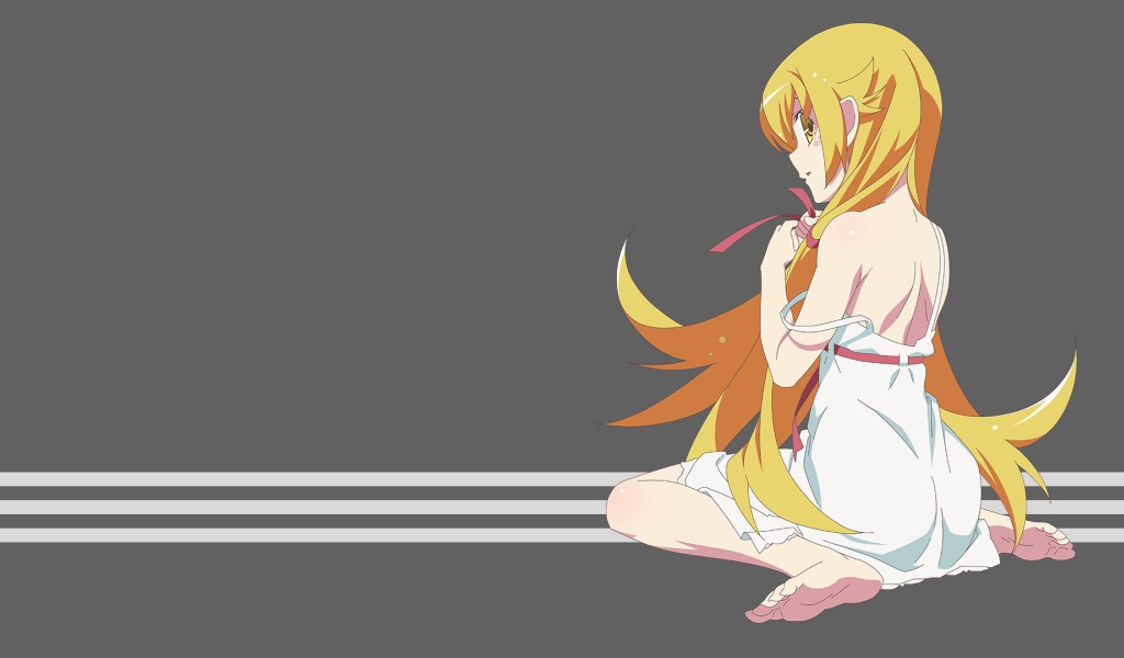 Рыжая девушка аниме Monogatari Series