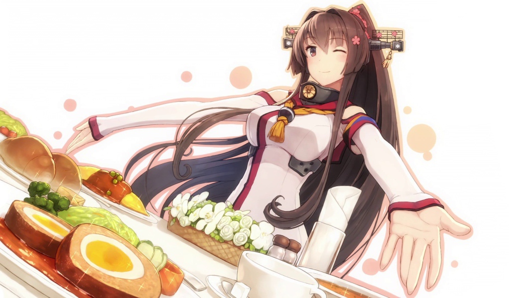 Угощение в аниме Kantai Collection