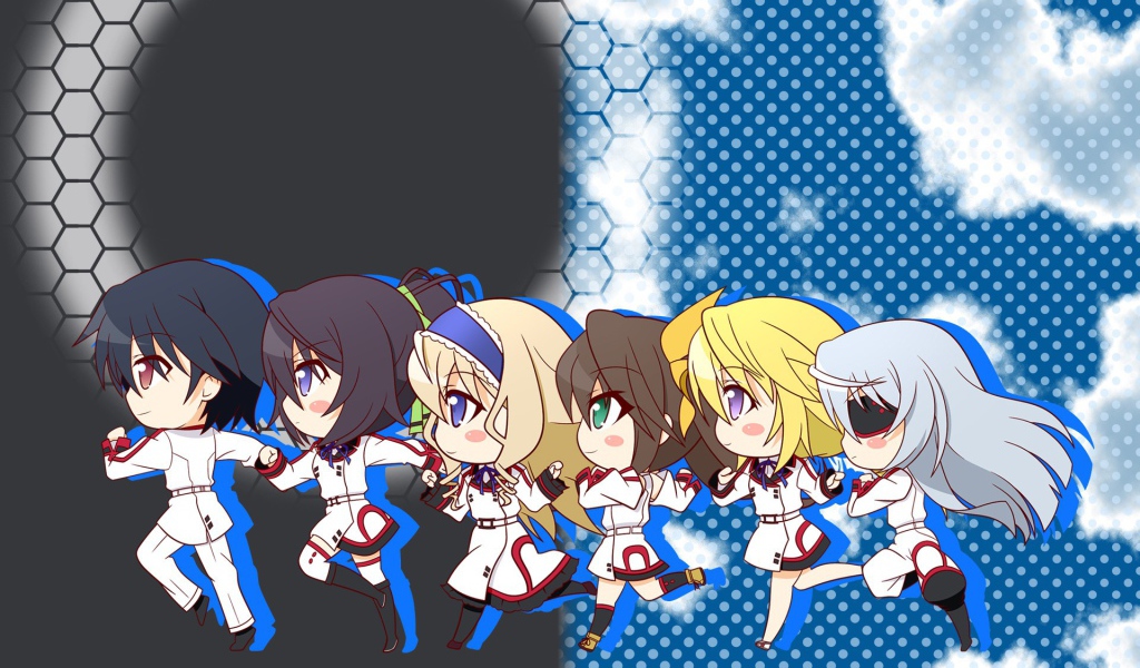 Бегущие персонажи аниме Бесконечные небеса