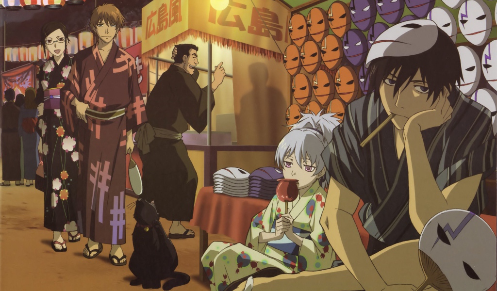 Продажа масок в аниме Темнее черного