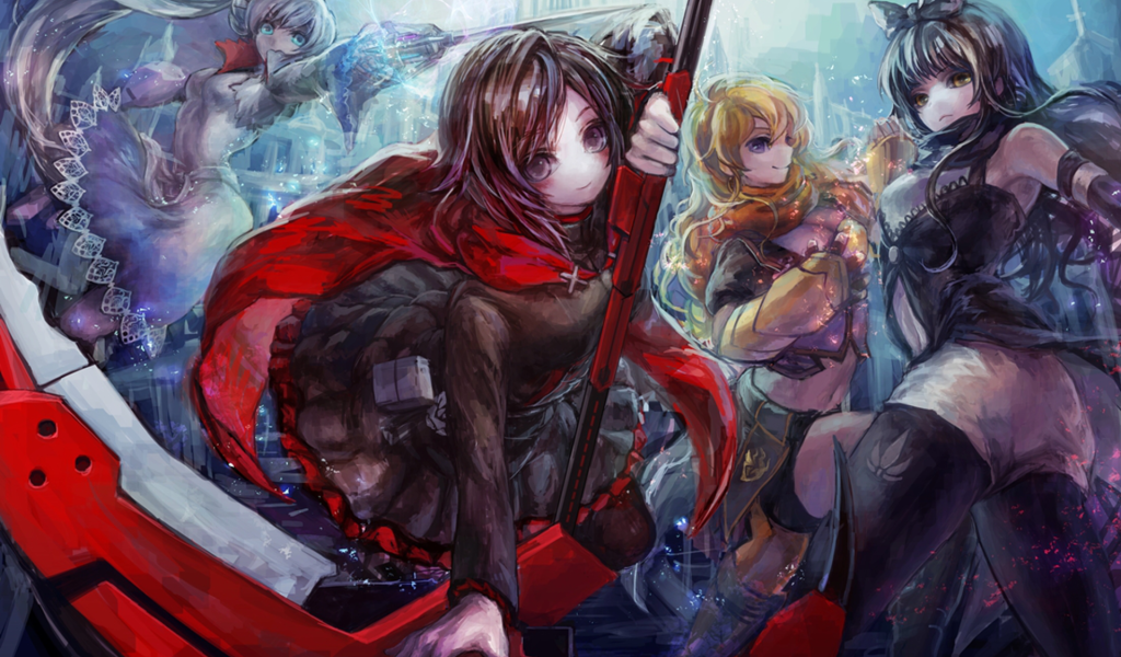 Сценка в аниме RWBY
