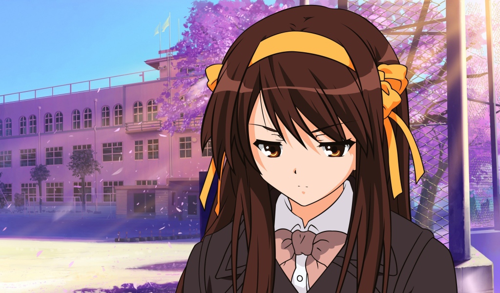 Школьница из аниме Харухи Судзумия