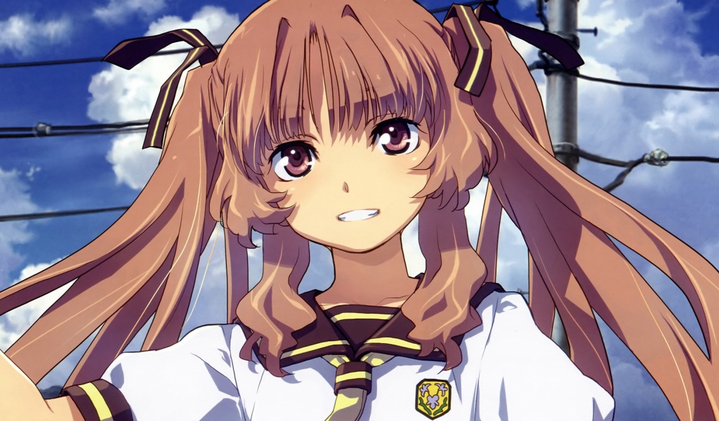 Школьница из аниме Ждём тебя летом