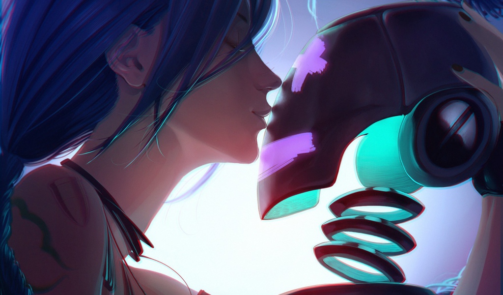 Девушка влюбилась в робота, аниме