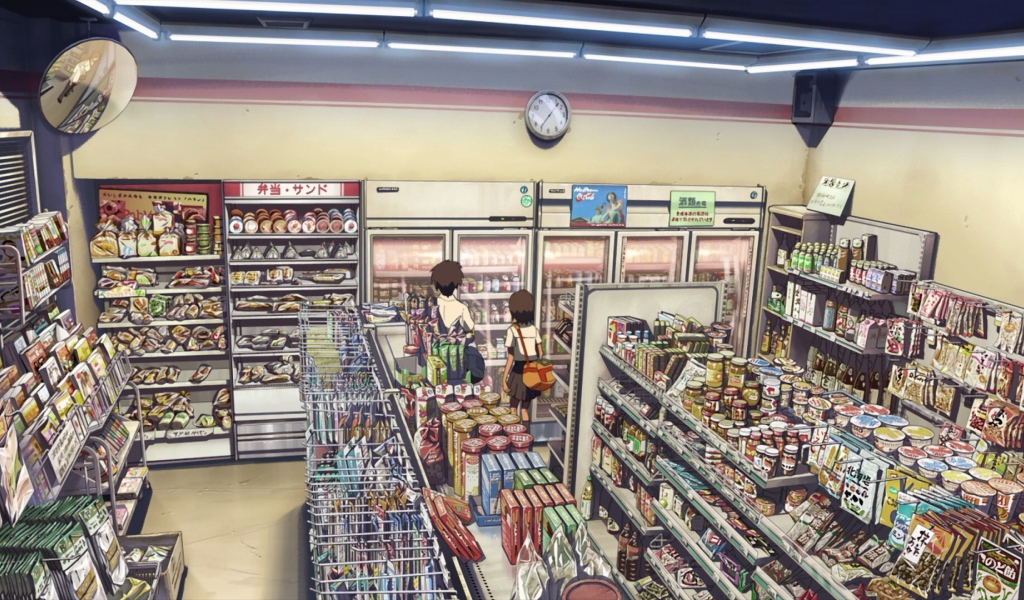 Магазин в аниме Пять сантиметров в секунду