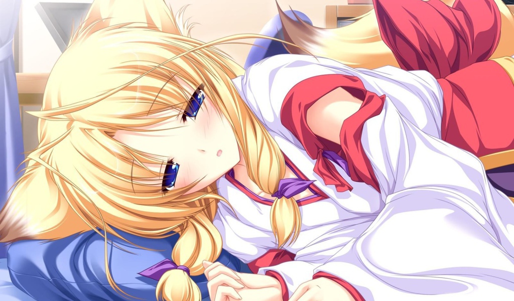 Сонная девушка из аниме Ina Koi