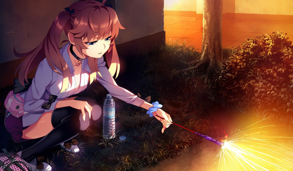 Волшебница в аниме Натюрморт в серых тонах