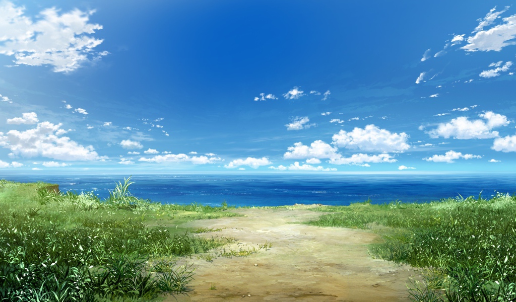 Море в аниме Натюрморт в серых тонах