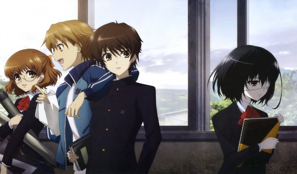 Школьники в аниме Another