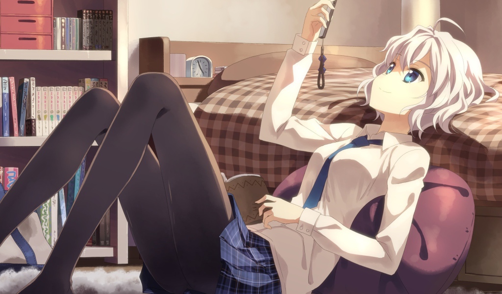 Тацуя Юкки в своей комнате, аниме