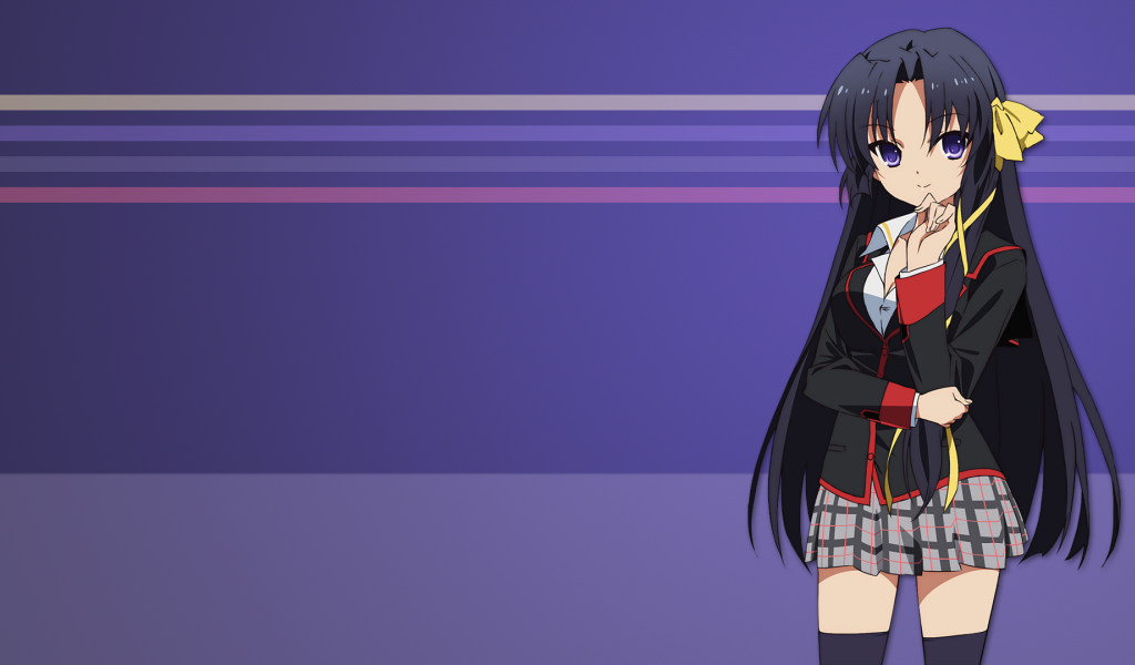 Черноволосая девушка в аниме Маленькие проказники