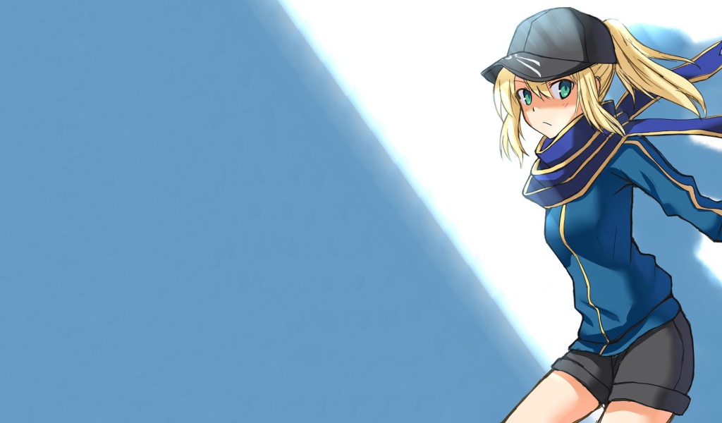 Кепка на голове девушки в аниме Ночь прибытия