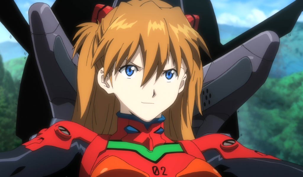 Девушка из аниме Neon Genesis Evangelion