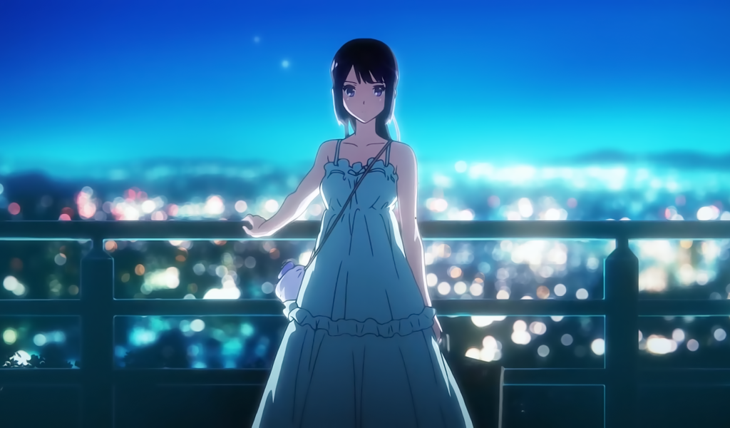 Девушка на фоне города, аниме Играй, Эуфониум