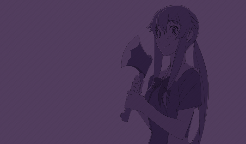 Девушка с топором, аниме Яндере