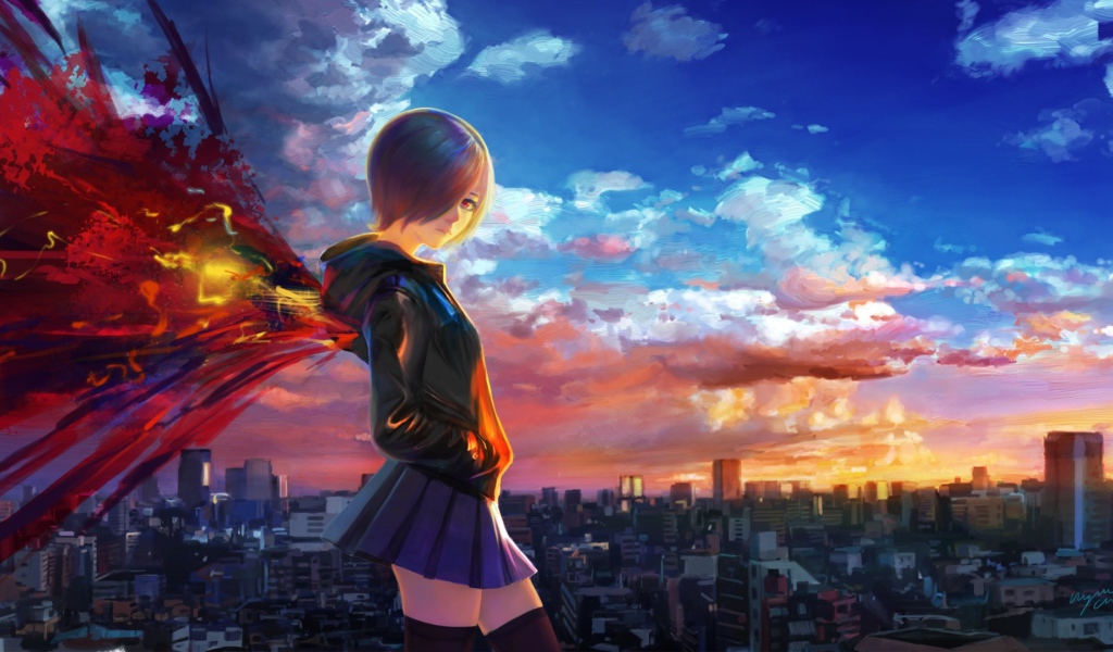 Девушка с крыльями, аниме Tokyo Ghoul