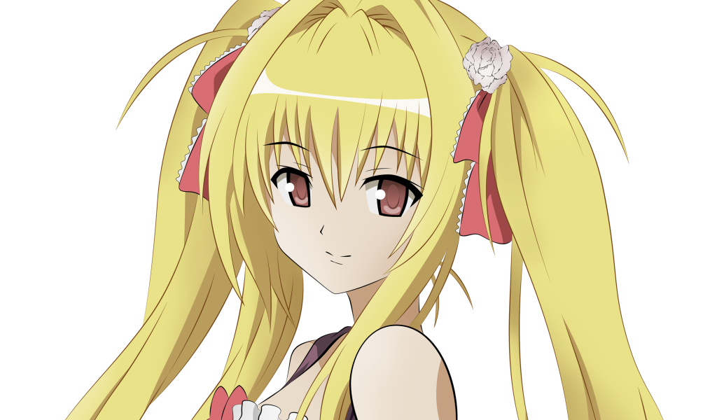 Девушка с желтыми волосами в аниме Любовь и прочие неприятности