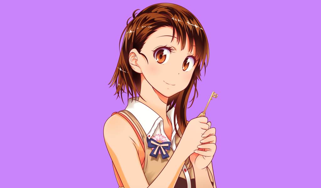 Ключ в руке девушки аниме Onodera Kosaki