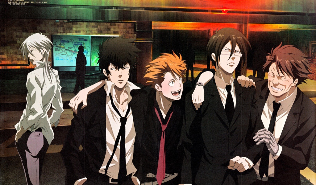 Главные герои аниме Psycho-Pass