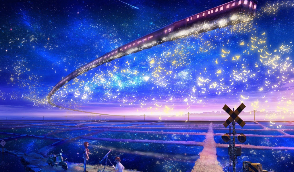 Поезд в небе, аниме Галактический экспресс 999