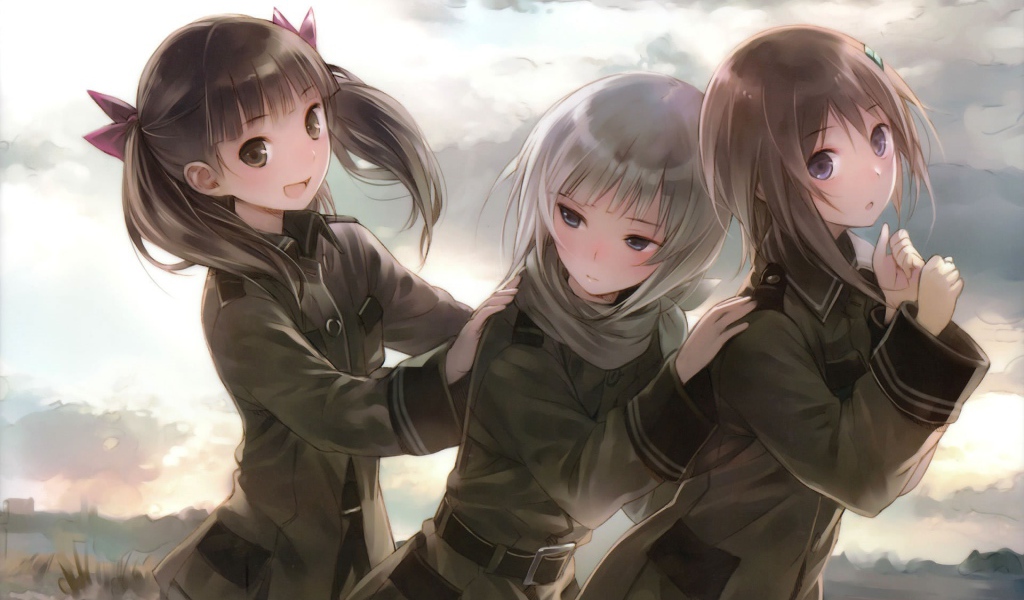Подружки в аниме Звуки небес