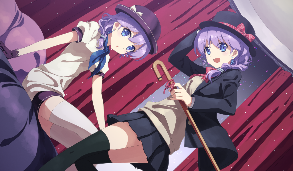 Две подруги в аниме DJ Max