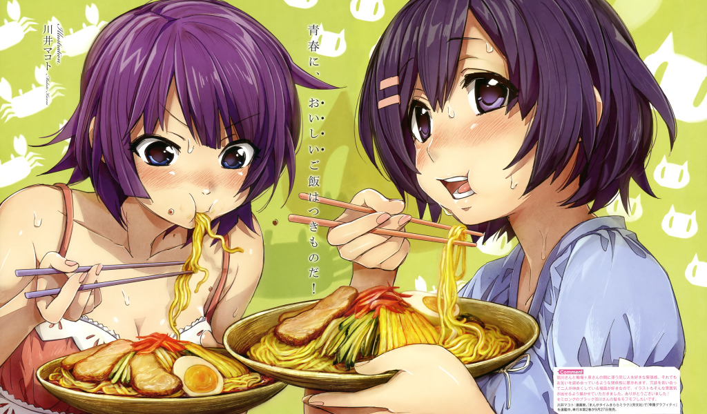 Две подружки в аниме Monogatari Series