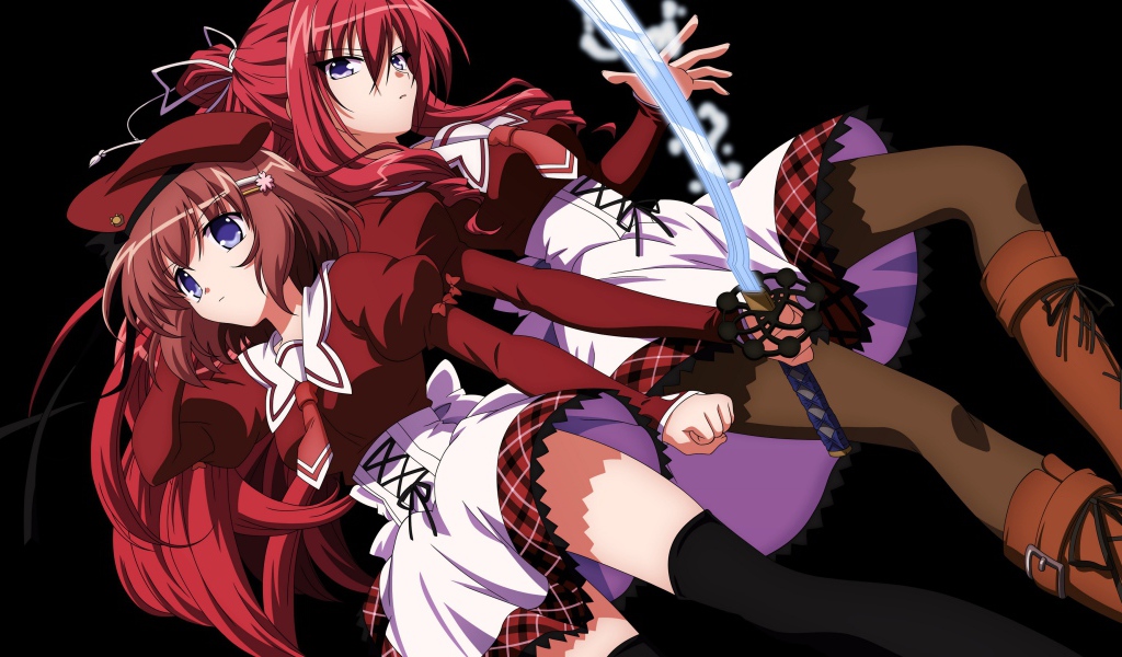 Две девушки из аниме 11 глаз