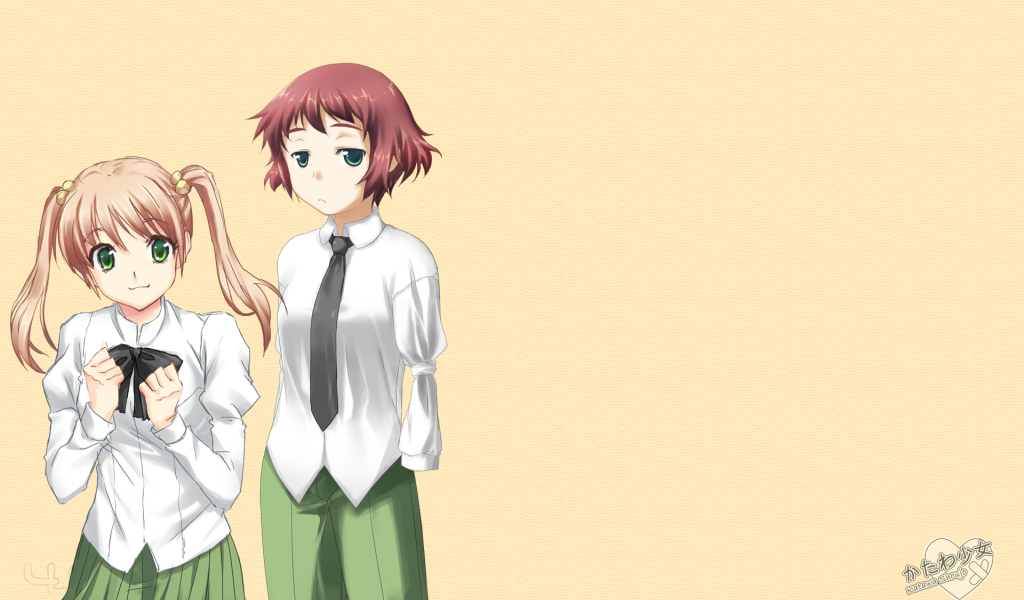 Две девушки из аниме Девушки-инвалиды