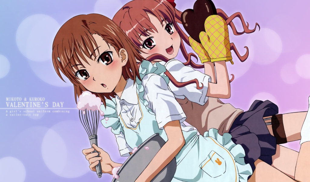 Две девушки из аниме Некий научный Рейлган