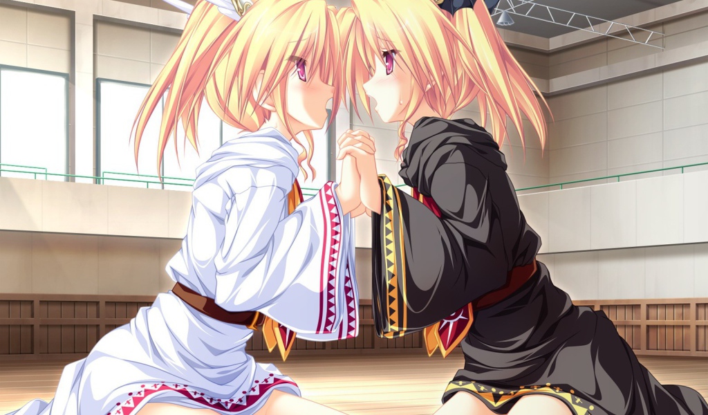 Две девушки в аниме Magus Tale