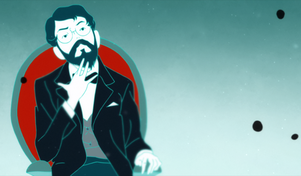 Персонаж Ваташи из аниме The Tatami Galaxy