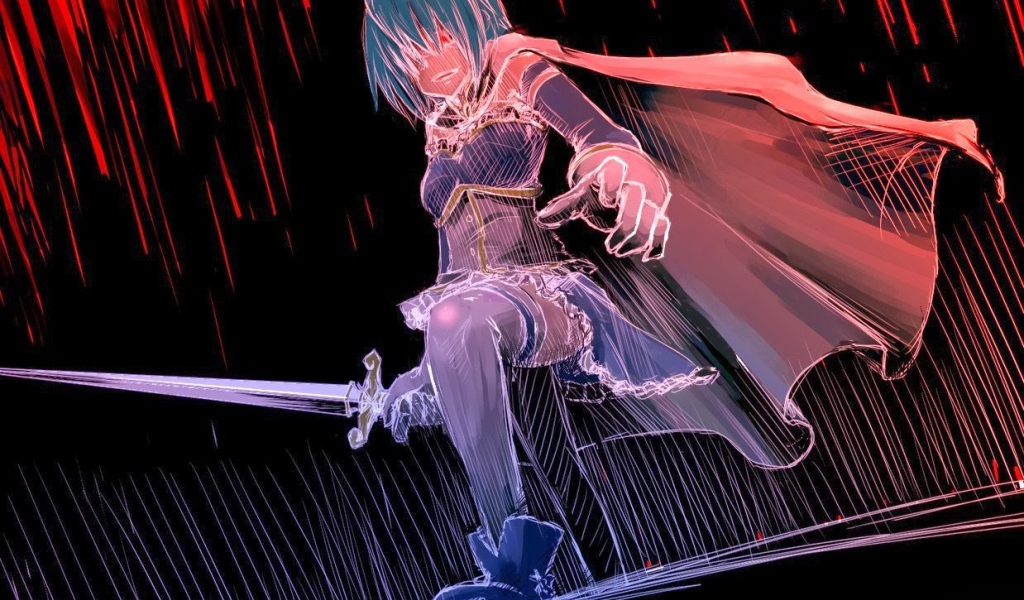 Воин в аниме Mahou Shoujo Madoka Magica