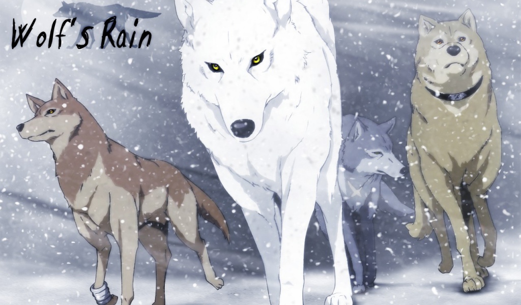 Волки в аниме Wolf's Rain