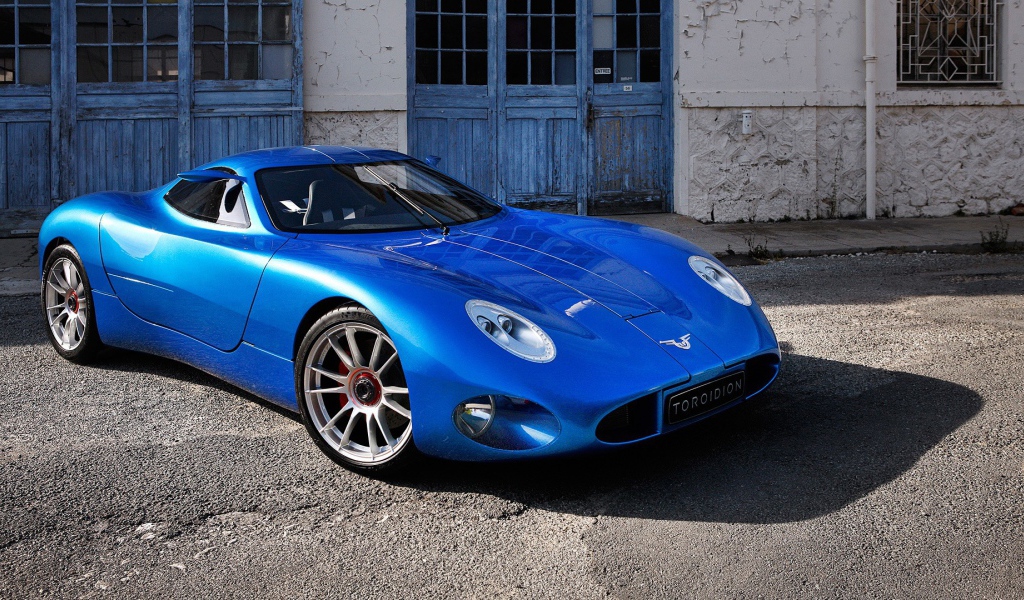 Синий автомобиль Toroidion 1MW